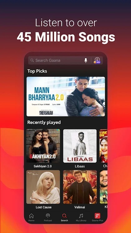 Gaana Premium MOD APK