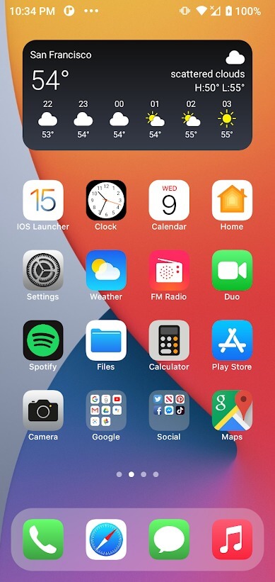 Launcher iOS 15 