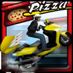 Pizza Bike Delivery Boy